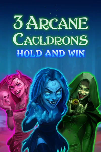 Spielcover: 3 Arcane Cauldrons Hold and Win